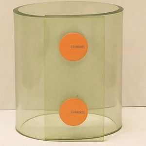 Authentic Chanel Vinyl Bracelet Clear